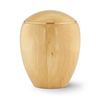 Smuteční dekorace Dřevěná urna Emilia - Přírodní