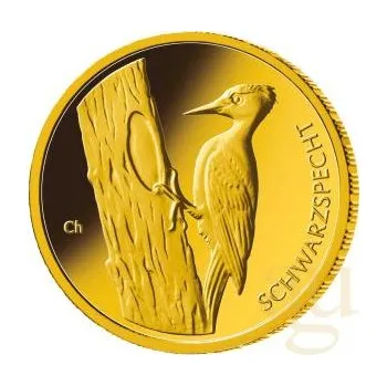 20 Euro zlatá mince Heimische Vögel - Schwarzspecht 2021 (G)