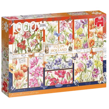 Puzzle Puzzle Holandské tulipány 1000 dílků JUMBO