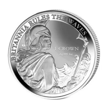 1 unce stříbrná mince Falkland Islands Britannia 2017 - Reverse Proof