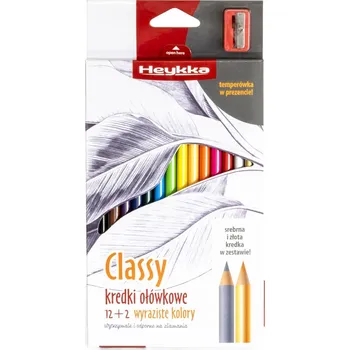 Pastelka Heykka pastelky Classy, 12+2 barvy HE609007