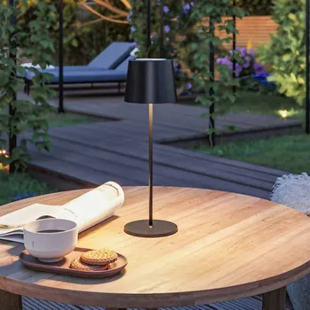 Osvětlení Nabíjecí stolní lampa Paulmann LED Gilo, černá, plast, IP44 černá matná LED 2,8 W celkem - Doprava zdarma