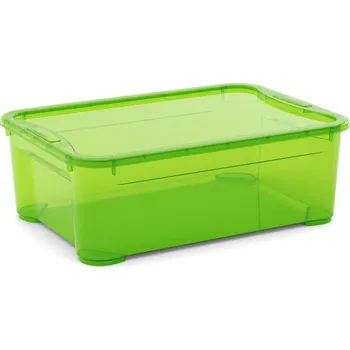 Úložný box Plastový T Box s víkem M zelená - NOVINKA na českém trhu!