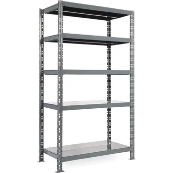 Dílenský regál B2B Partner Policový regál 1800x1600x400 mm, 5 polic, nosnost police 200 kg, základní