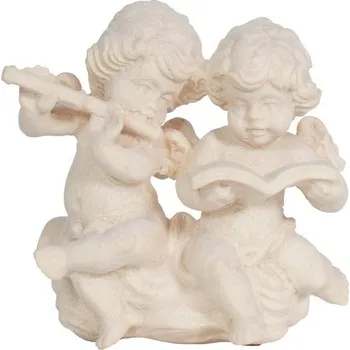 Vánoční dekorace Ornatis Pár Andílků Provedení: Přírodní bez malování, Velikost stojících figur dospělých postav: 9,5 cm