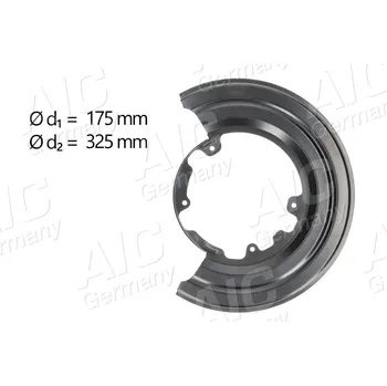 Brzdový kotouč Ochranný plech proti rozstřikování, brzdový kotouč A.I.C. 57487