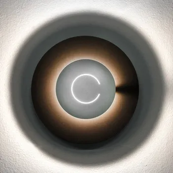 Lampička Knikerboker DoppioZero nástěnné světlo kávová/bílá kávově hnědá, bílá LED 16 W celkem - Doprava zdarma