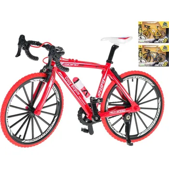 autíčko Mikro trading Sestavený kovový model závodního kola - 20 cm