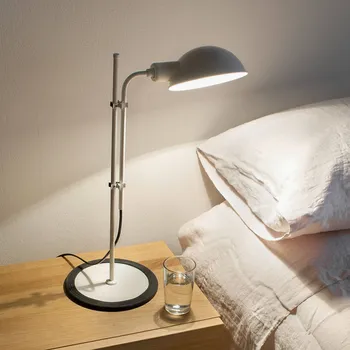 Lampička MARSET Funiculí stolní lampa, perlově bílá - stínidlo - Ø 15,5 cm, výška 7 cm; noha 19,7 cm; délka kabelu 200 cm perlově bílý 1 x 5 W LED - Doprava zdarma