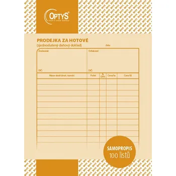 Prodejka za hotové NCR/A5