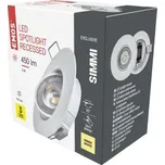 LED bodové svítidlo SIMMI bílé, kruh 5W teplá bílá