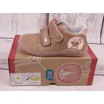 D.D.step Celoroční kožené boty obuv BAREFOOT D. D. step S073-42803A béžové s kočkami velikost: 30