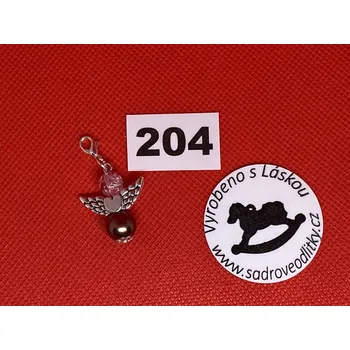 HandMade by VeJa Přívěšek - andílek pro štěstí/ radost č.204