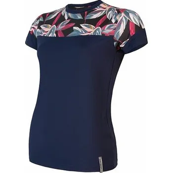 Cyklistické oblečení Triko krátké dámské SENSOR COOLMAX IMPRESS deep blue/leaves S