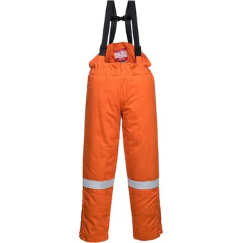 montérky PORTWEST Kalhoty FR58 Anti-Static Winter Salopettes do pasu, zimní POR-FR58ORRXXXL 3XL Oranžová