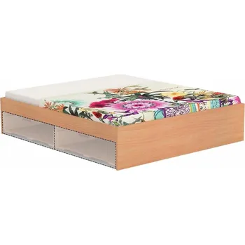 Postel Dřevěná postel Rea lamia 180 200x180 Ořech rockpile