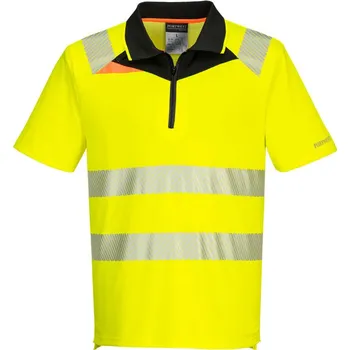 PORTWEST Polokošile DX412 Hi-Vis S/S, krátký rukáv, reflexní POR-DX412YBRXL XL Žlutá/černá