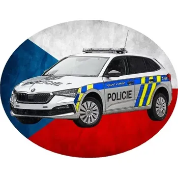 Nášivka Nažehlovačka POLICIE policejní auto V (digitální nažehlovačka)