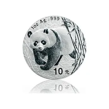 1 unce stříbrná mince China Panda 2001