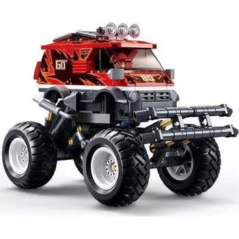 Stavebnice Sluban Sluban B1159 Natahovací Červený Off-Road GO