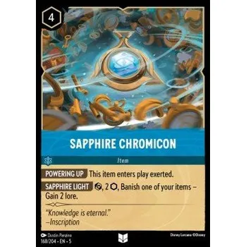 Sběratelská karetní hra Lorcana SSK 168/204 Sapphire Chromicon - Shimmering Skies Stav: Near Mint, Verze: NORMAL