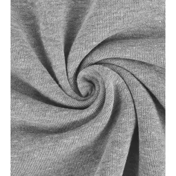 Metráž látka teplákovina počesaná Sweat melange světle šedá | RTex