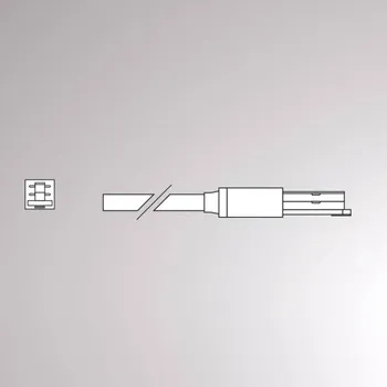 Lampička Molto Luce Koncový přívod pro kolejnicový kabel Volare 2m bílý - Délka kabelu 200 cm bílá - Doprava zdarma