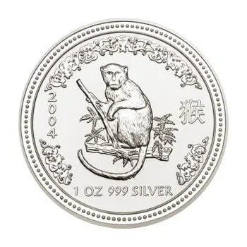 1 kilogram stříbrná mince Austrálie Lunar I opice 2004