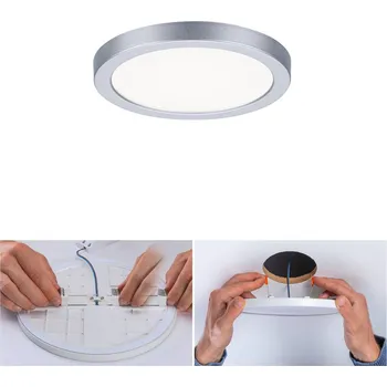 Lampička Paulmann LED panel Areo 4 000K kulatý chrom 11,8cm - montážní průměr 5,0 až 8,5 cm chrom matný LED celkem 6,5 W - Doprava zdarma