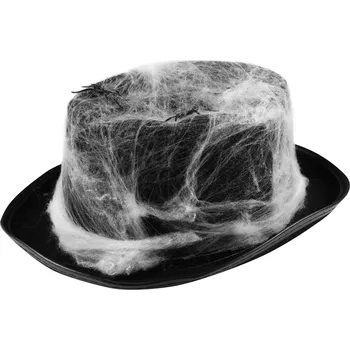 Karnevalový doplněk Klobouk s pavučinou a pavouky