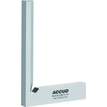 Úhloměr ACCUD 833-040-00 833 90° nástrojařský úhelník 40×28mm ( DIN875 třída 00 ) 833-040-00