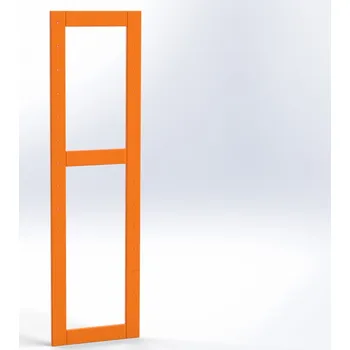 Zrcadlo Bok bez výplně - výška 140 cm