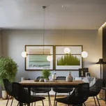 ALDEX Závěsné světlo Alison černé/bílé, 4žárovky, tyč, 154 cm černá, bílá 4 x 40 W - Doprava zdarma