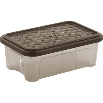 Úložný box Tontarelli Box ARIANNA 2,5L s víkem hnědá 8034176A1X 8034176A1X