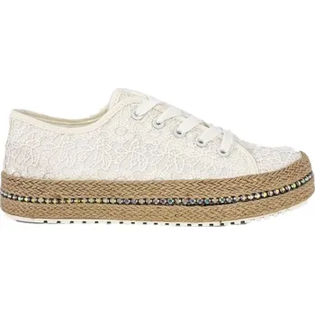 Dámské tenisky Espadrilky Laura Biagiotti Flower White Velikost: 36