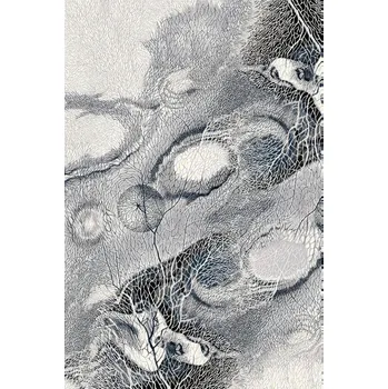 Koberec Vlněný koberec Agnella Isfahan Bellona Světle Šedý - 100 x 180 cm