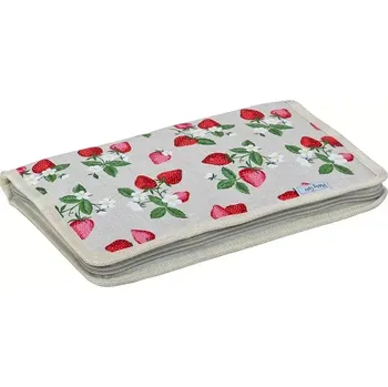 Organizér galanterie Pevné pouzdro na háčky - Jahůdky (Knitting Needle Case, interchangeable Strawberry)
