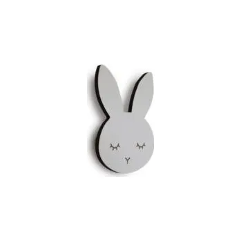 Věšák MASELIVING Nástěnný věšáček Bunny Sleepy White