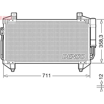 Klimatizace automobilu Kondenzátor, klimatizace, , 7812A394, DENSO, DCN45011