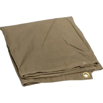 Krycí plachta Vojenská stanová plachta orig. Rumunská (Originální olivová celta, přístřešek či pláštěnka, 1,80 x 1,80 m, přebytek rumunské armády.)
