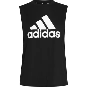 adidas Essentials Big Logo Tank Top Womens Black/White XXS (0-2)