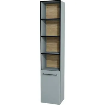 Koupelnový nábytek Koupelnová skříňka vysoká Devo Sonus 2.0 levá fjordová zelená 38 x 186 x 30 cm SO2-SO1DL38-F72