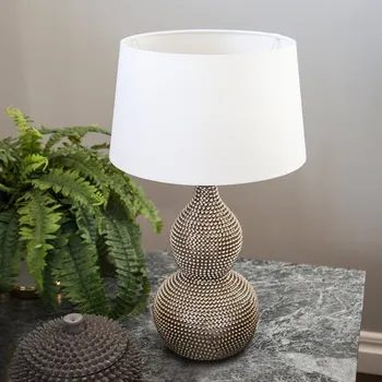 Lampička By Rydéns Lofty stolní lampa stínidlo textil bílá chrom, bílá 1 x 40 W - Doprava zdarma