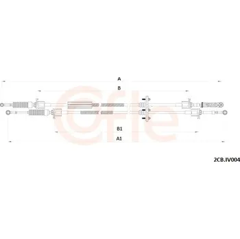 Převodovka Tažné lanko, ruční převodovka, , COFLE, 2CB.IV004