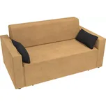 Rozkládací pohovka Kate - Béžová, Molitanová matrace - pohovka Kate, 2x Taburet