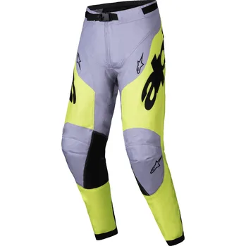 Moto kalhoty kalhoty RACER VEIL, ALPINESTARS (šedá/žlutá fluo) 2025 Velikost/Provedení: 34