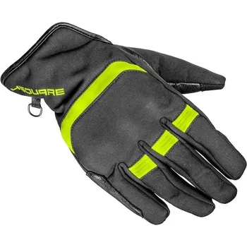 Moto rukavice rukavice PULSAR, 4SQUARE - pánské (černé,žluté fluo, vel. XL) 2024