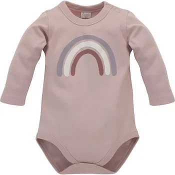 Kojenecký body PINOKIO Happiness Body s dlouhým rukávem Pink Velikost (od výrobce): 80
