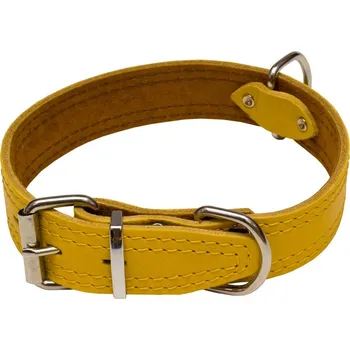 Obojek pro psa PROFIZOO Obojek HERRY obšitý (35mm x 55cm) žlutá
