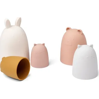 Hračka pro nejmenší Liewood Stohovací zvířátková věž Anneli Rose Liewood Anneli Nesting Toy